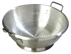 Carlisle Signature Select Dura-Ware Heavyweight Colanders, 16 Qt, Silver, Pack Of 6
