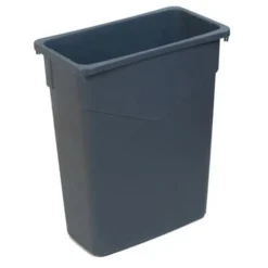 Carlisle TrimLine Trash Can, 15 Gallons, Gray