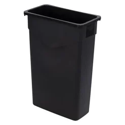 Carlisle TrimLine Trash Container, 23 Gallon, Black