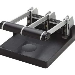 CARL XHC-150 Heavy-Duty 3-Hole Punch, Silver/Blue