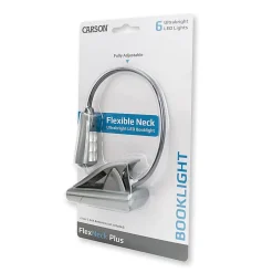 CARSON FlexNeck Plus Fully Adjustable Booklight, Gray, 1