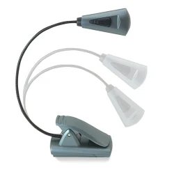 CARSON FlexNeck Plus Fully Adjustable Booklight, Gray, 1