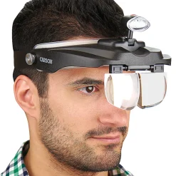 CARSON MagniVisor Deluxe LED Head Visor Magnifier