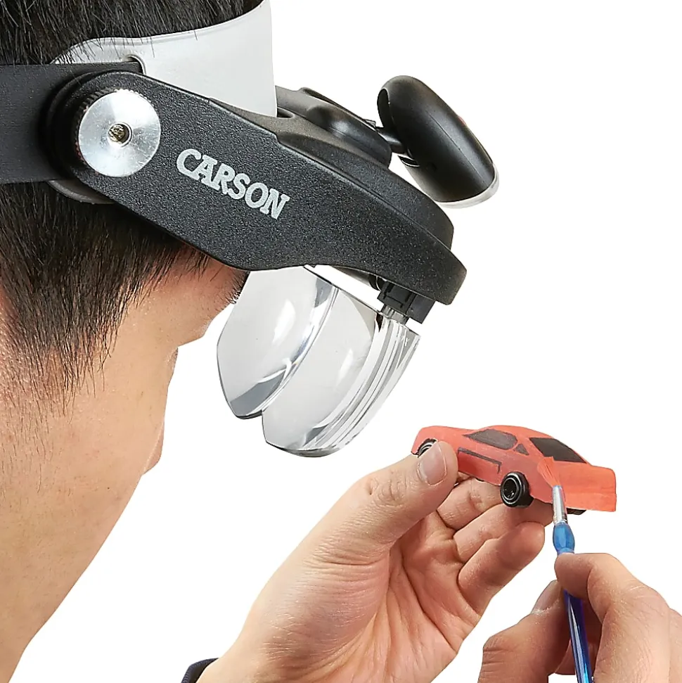 CARSON MagniVisor Deluxe LED Head Visor Magnifier