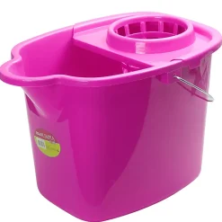 Casa Limpia 16LT Mop Bucket With Wringer, 11-1/2" x 9-1/2", Red/Blue, Total Qty 1