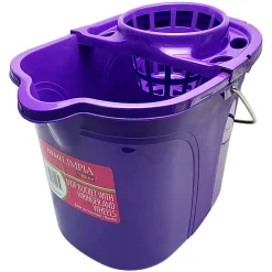 Casa Limpia 16LT Oval Mop Bucket With Wheels, 14" x 15", Total Qty 1