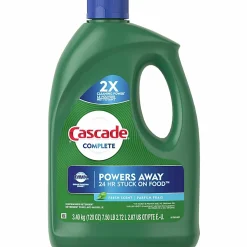 Cascade Complete Gel Dishwasher Detergent, 120 Oz, Fresh Scent, Green