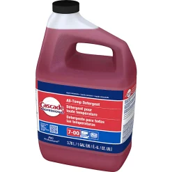Cascade Professional All-Temperature Rinse Aid Detergent, Closed Loop, 1 Gallon, Red, Case Of 2