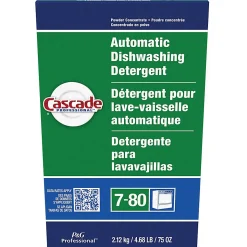 Cascade Professional Automatic Dishwasher Detergent Powder - For Dish - 75 oz (4.69 lb) - Fresh Scent - White - 1 Each