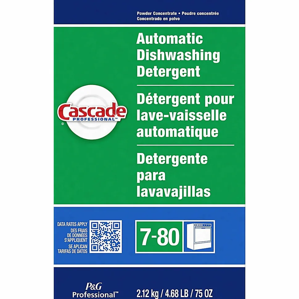 Cascade Professional Automatic Dishwasher Detergent Powder - For Dish - 75 oz (4.69 lb) - Fresh Scent - White - 1 Each
