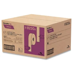 Cascades PRO Select® Jumbo Bath Tissue, Septic Safe, 2-Ply, White, 3.3" x 750 ft, 12/Carton