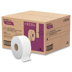 Cascades PRO Select® Jumbo Bath Tissue, Septic Safe, 2-Ply, White, 3.3