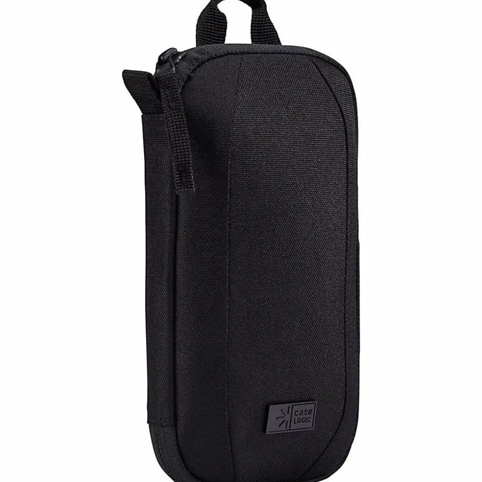 Case Logic Polyester Invigo Small Electronic Case, 9-1/8"H x 4-1/2"W x 2-1/4"D, 66% Recycled, Black