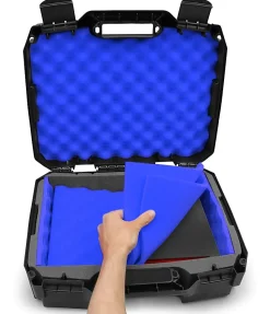 CaseMatix Hard Shell Case, 6”H x 13”W x 16”D, Black