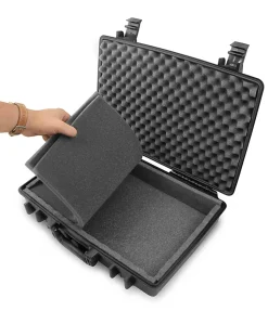 CASEMATIX Waterproof Hard Case, 4-1/2”H x 14”W x 19”D, Black
