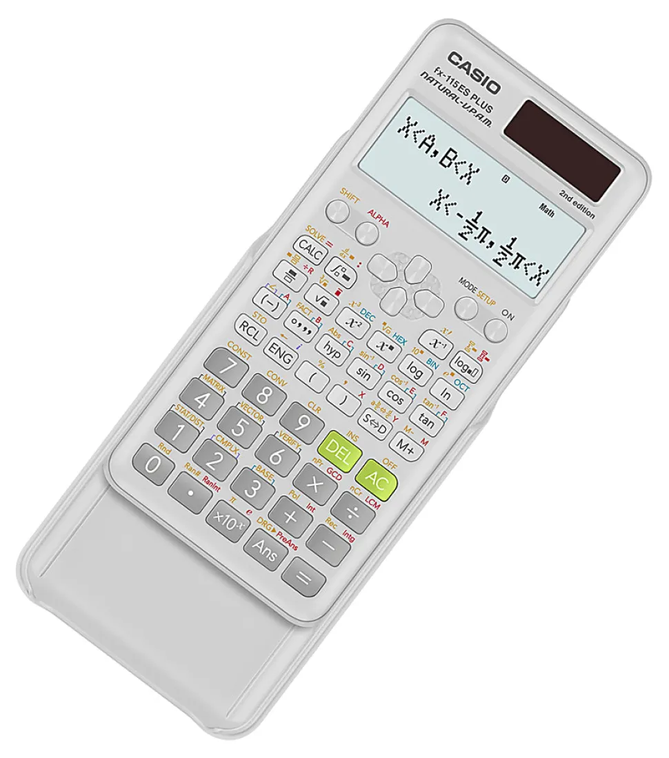 Casio fx-115ES PLUS Natural-V.P.A.M. 2nd Edition Scientific Calculator, White, FX-115ESPLS2-S