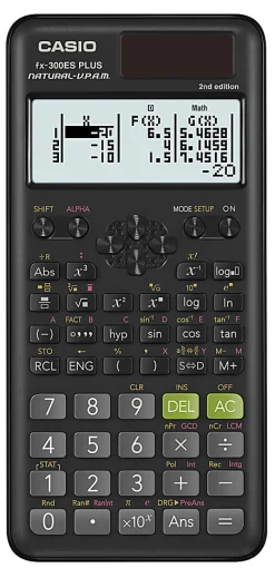 Casio® fx-300ES PLUS Natural-V.P.A.M. 2nd Edition Scientific Calculator, Black, FX-300ESPLS2-S