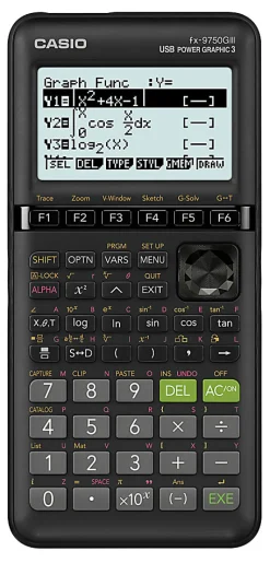 Casio® fx-9750GIII USB Power Graphic 3 Graphing Calculator, Black, FX-9750GIII