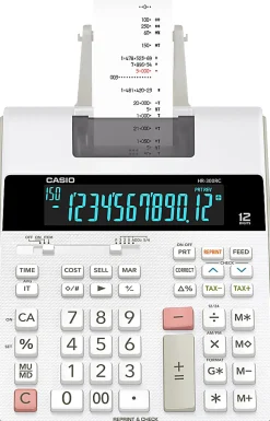 Casio® HR-300RC Desktop 2-Color Printing Calculator