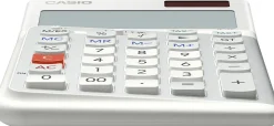 Casio® JE-12E Compact Ergonomic Calculator, White