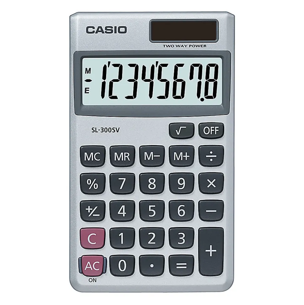 Casio® SL-300SV Handheld Display Calculator