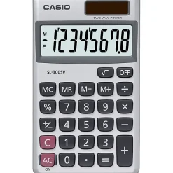 Casio® SL-300SV Handheld Display Calculator