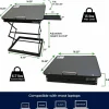 CD4 Adjustable Standing Desk Converter - Lift-Assist Desktop Riser for Monitors & Laptops - Sit or stand instantly with smooth height adjustment.