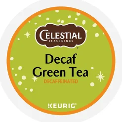 Celestial Seasonings Natural Antioxidant Decaf Green Tea Keurig Single-Serve K-Cup Pods, 24 Pods Per Pack, Case Of 4 Packs