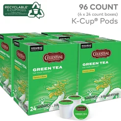 Celestial Seasonings® Natural Antioxidant Green Tea Single-Serve K-Cups®, 0.40 Oz, Box Of 96