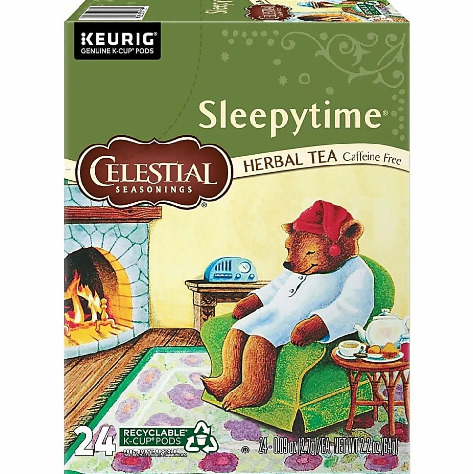 Celestial Seasonings® Single-Serve K-Cup® Pods, Sleepytime® Herbal Tea, Box Of 24