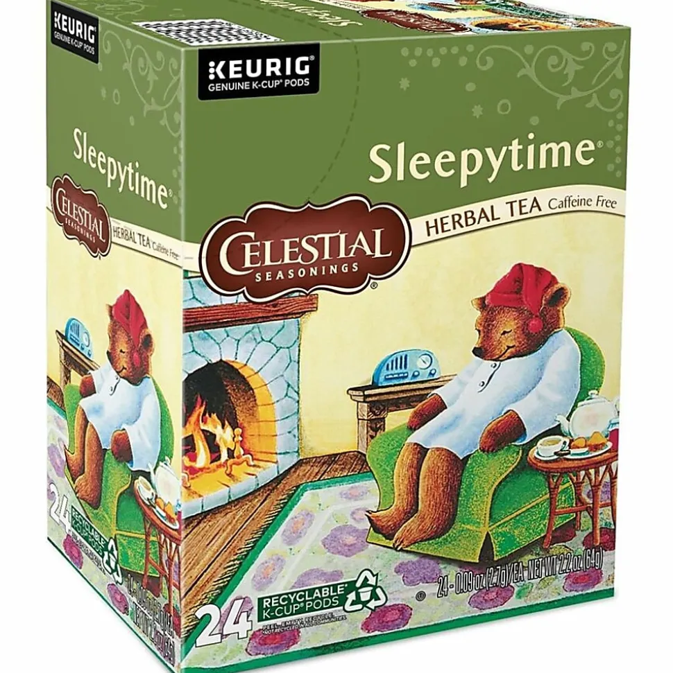 Celestial Seasonings® Single-Serve K-Cup® Pods, Sleepytime® Herbal Tea, Box Of 24