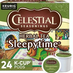 Celestial Seasonings® Single-Serve K-Cup® Pods, Sleepytime® Herbal Tea, Box Of 24