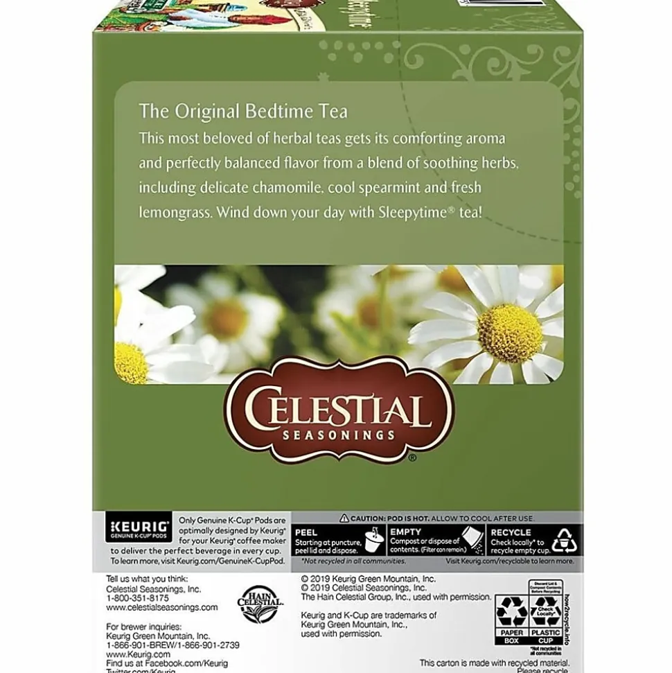 Celestial Seasonings® Single-Serve K-Cup® Pods, Sleepytime® Herbal Tea, Box Of 24
