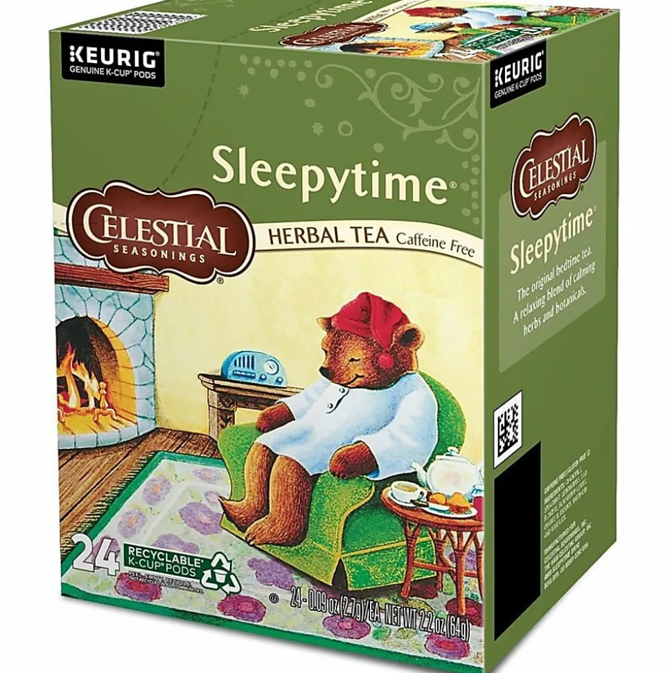 Celestial Seasonings® Single-Serve K-Cup® Pods, Sleepytime® Herbal Tea, Box Of 24