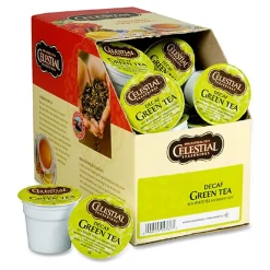 Celestial Seasonings® Single-Serve K-Cup® Pods, Decaffeinated, Green Tea, Box Of 24