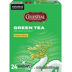 Celestial SeasoningsĀ® Single-Serve K-CupĀ® Pods, Green Tea, Box Of 24