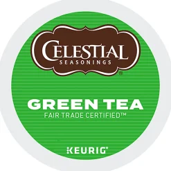 Celestial Seasonings® Single-Serve K-Cup® Pods, Green Tea, Box Of 24