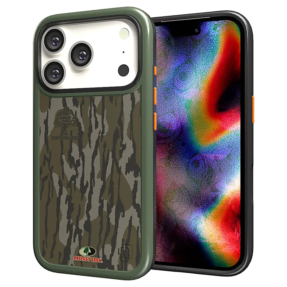 cellhelmet® Fortitude® Series MagSafe®-Compatible Case for iPhone® 17 Pro, Mossy Oak Bottomland, CF-122-MO