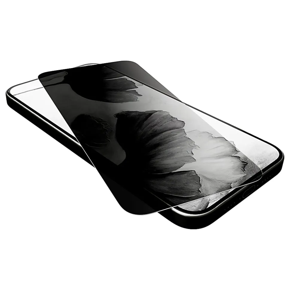 cellhelmet® Privacy Tempered Glass Screen Protector with Alignment Tray and $100 Coverage for iPhone® 17 Pro, SP-122-C100
