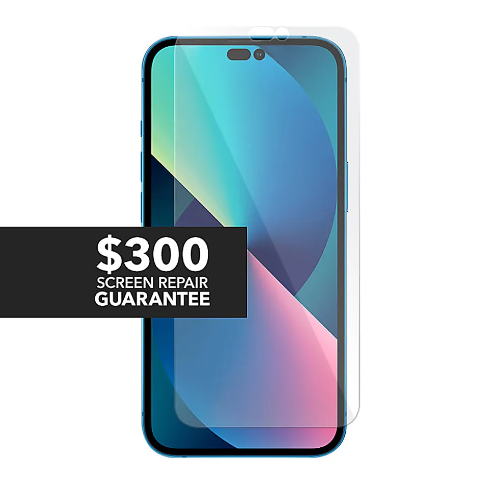 cellhelmet® Tempered Glass Screen Protector with Alignment Tray and $300 Coverage for iPhone® 17 Pro Max, ST-123-C300