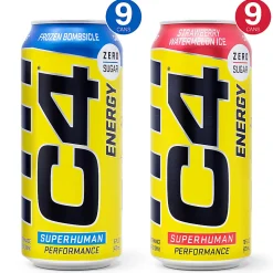 C4 Energy Drink Variety Pack, 16 Oz, Pack Of 18 Cans
