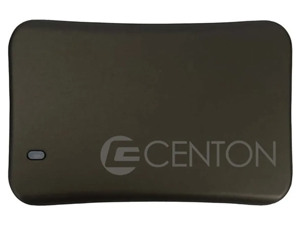 Centon Dash Series External USB-C Solid State Drive, 500GB, Black