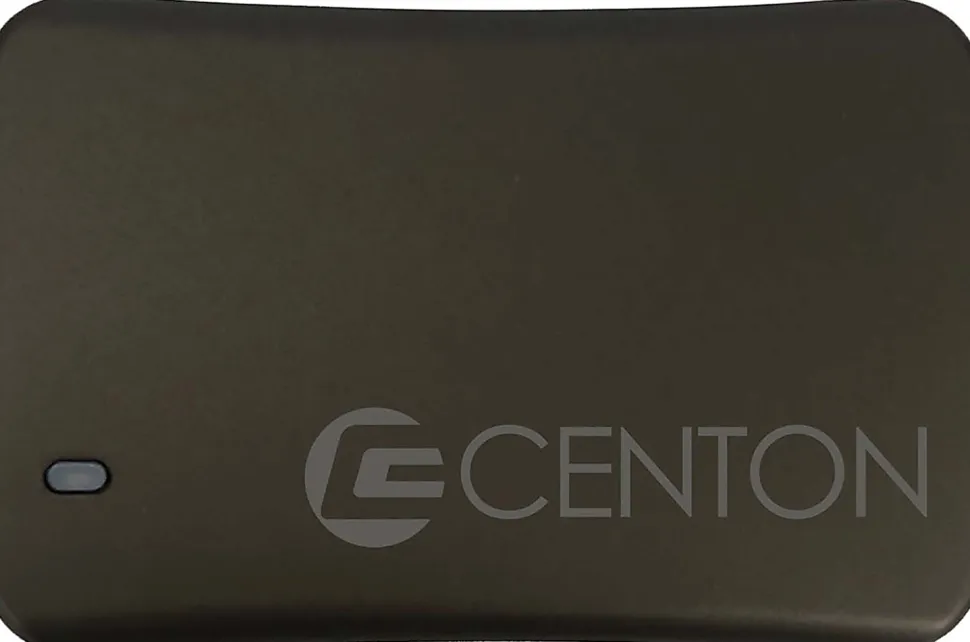 Centon Dash Series External USB-C Solid State Drive, 500GB, Black
