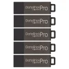 Centon DataStick Pro USB Flash Drives, USB 2.0, 8GB, Gray, Pack Of 5, S1-U2P5-8-5B