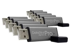 Centon DataStick Pro USB 2.0 Flash Drives, 16GB, Gray, Pack Of 10 Flash Drives