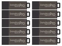 Centon DataStick Pro USB 2.0 Flash Drives, 8GB, Pro Gray, Pack Of 25 Flash Drives, S1-U2P1-8G25PK