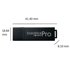 Centon DataStick Pro USB 2.0 Flash Drives, 8GB, Pro Gray, Pack Of 25 Flash Drives, S1-U2P1-8G25PK