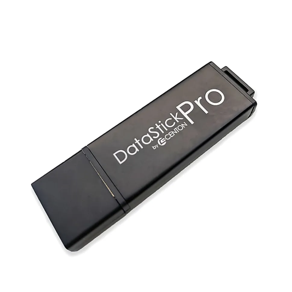 Centon DataStick Pro USB Flash Drives, USB 2.0, 8GB, Gray, Pack Of 50, S1-U2P1-8G50PK