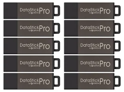 Centon DataStick Pro USB 2.0 Flash Drives, 2GB, Gray, Pack Of 10 Drives