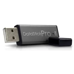 Centon DataStick Pro USB 2.0 Flash Drive, 4GB, Gray